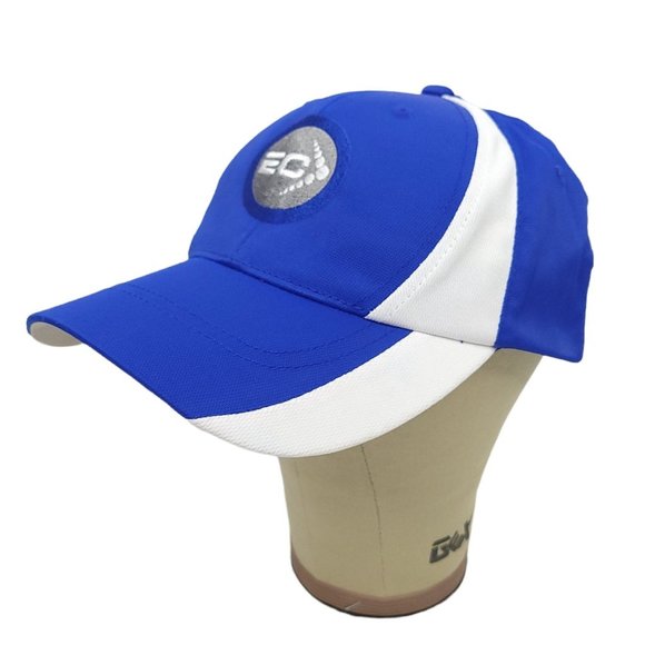 Sport Tek Endurance Corner Strapback Cap Racing Runner Hat Port Authority Blue - Picture 3 of 10